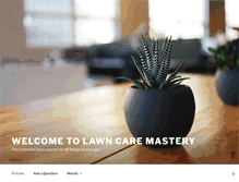 Tablet Screenshot of lawncaremastery.com